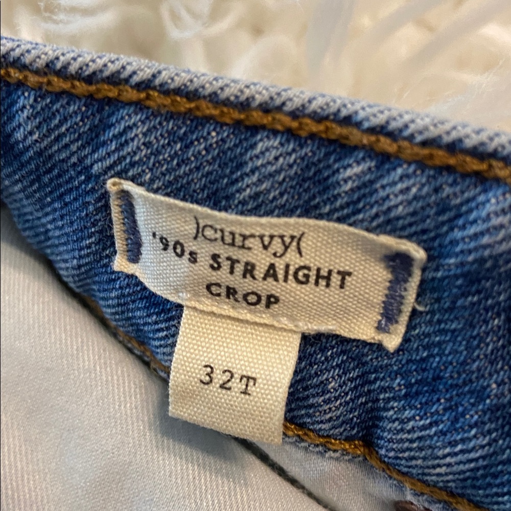 Madewell Women’s Curvy Classic 90 Straight Blue Jeans inseam 28” waist 34” - Picture 11 of 12